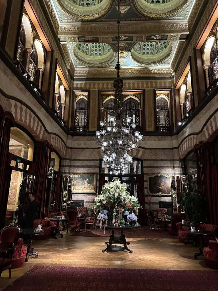 Pera Palace hotel, Istanbul, main lobby