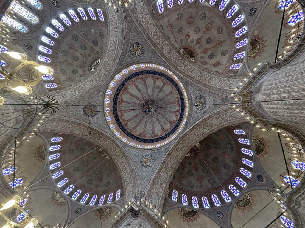 Aya Sofia moskee, Istanbul, koepel binnen