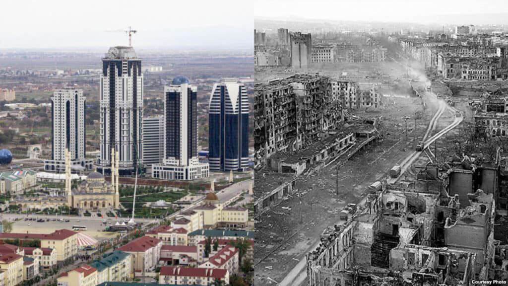 Grozny voor & na