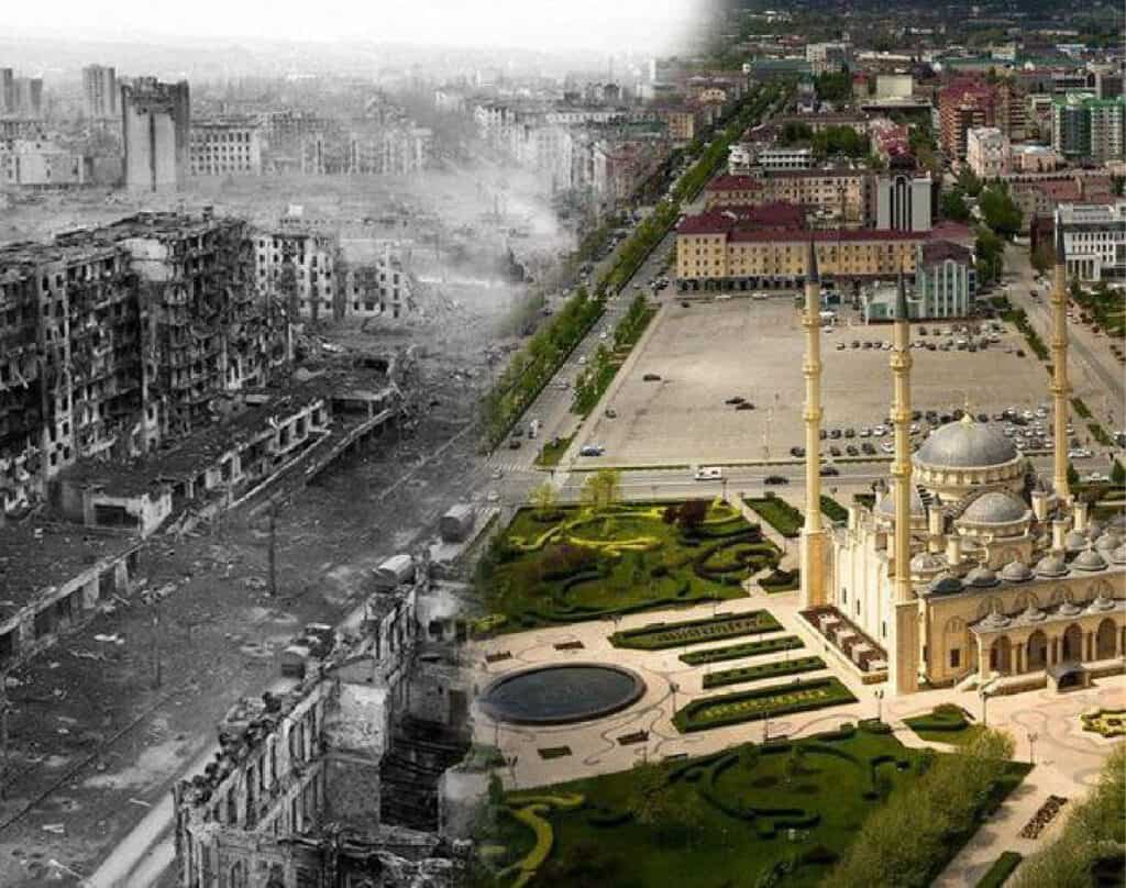 Grozny voor & na 2
