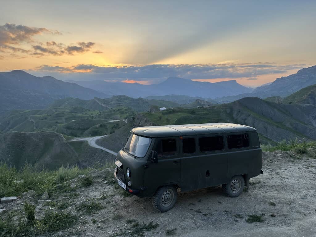Avondstond in Tschoh, Dagestan